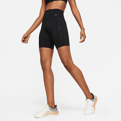 Nike Dri Fit GO HR 8 Inch Short Women s Keep On Running