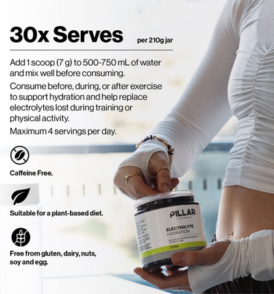PILLAR Electrolyte Hydration - PASSIONFRUIT JAR (30 Serves)