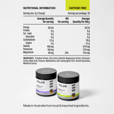 PILLAR Electrolyte Hydration - PASSIONFRUIT JAR (30 Serves)