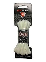 Sof Sole Oval Laces White 36", 45", 54"