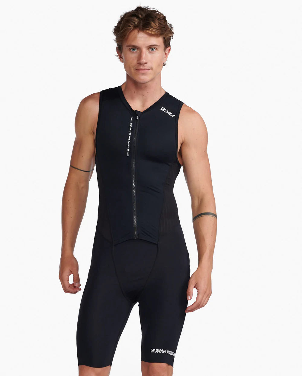 2XU AERO Front Zip Trisuit (Men's) - Keep On Running