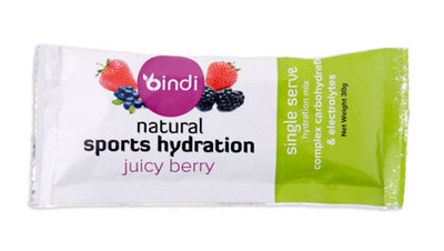 Bindi Natural Sports Hydration 30G sachels ( 3 flavours)