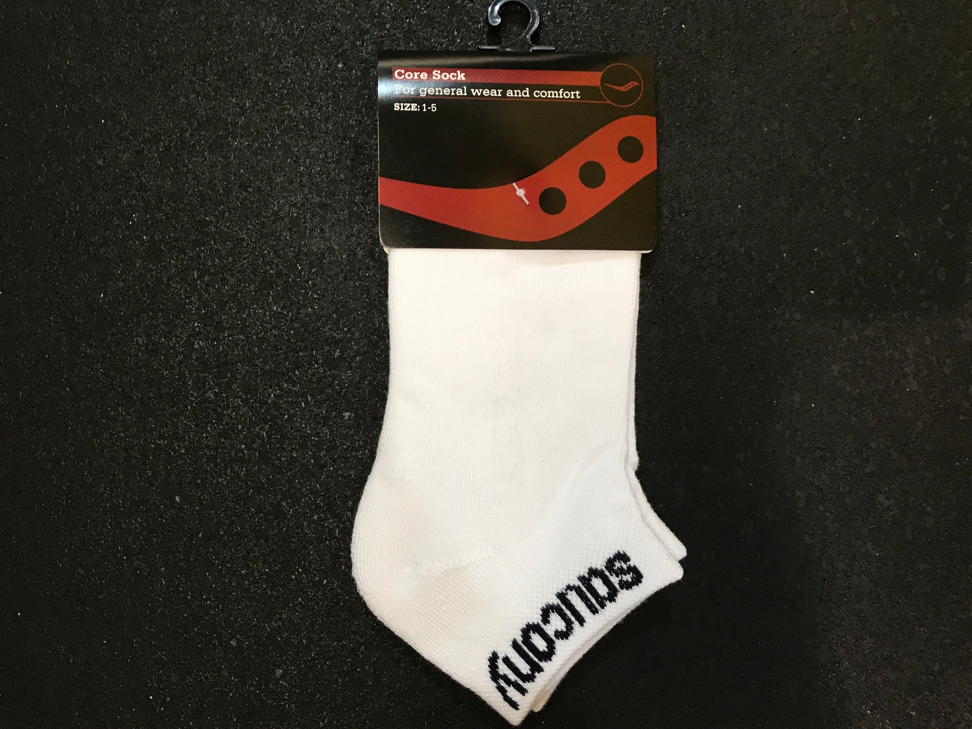 Saucony Kids Basic Ped Sock (White/Navy)